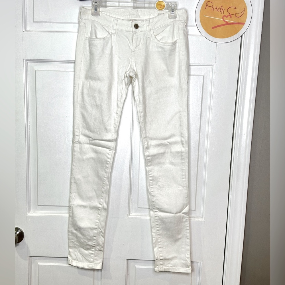 ARIZONA JEAN CO. Juniors Super Skinny Jeans White with Stretch Size 3 EUC